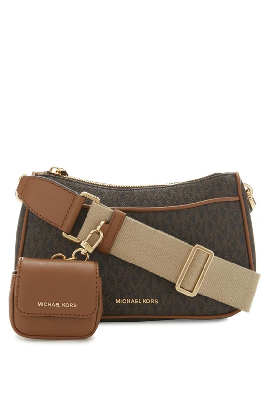 Michael Kors 32S3GJ6C8B-252 MD TZ PCH XBODY W/STRAP Female BRN/ACORN Size One Size