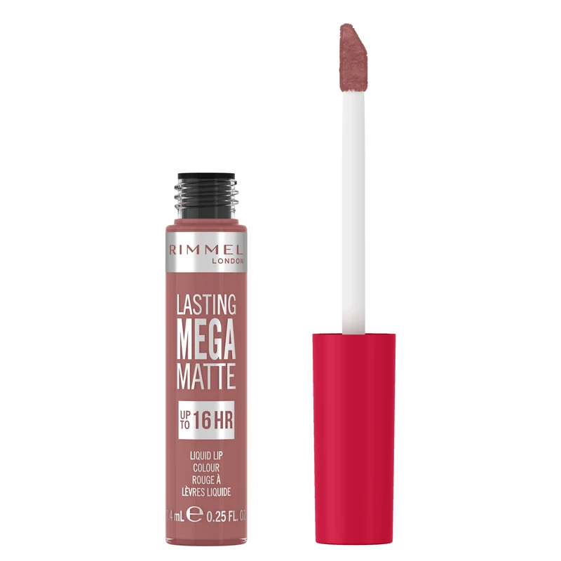 Rimmel London Lasting Mega Matte Liquid Lipstick, Long-Lasting, Hydrating, Vegan Formula - 110 - Blush, 7.4ml