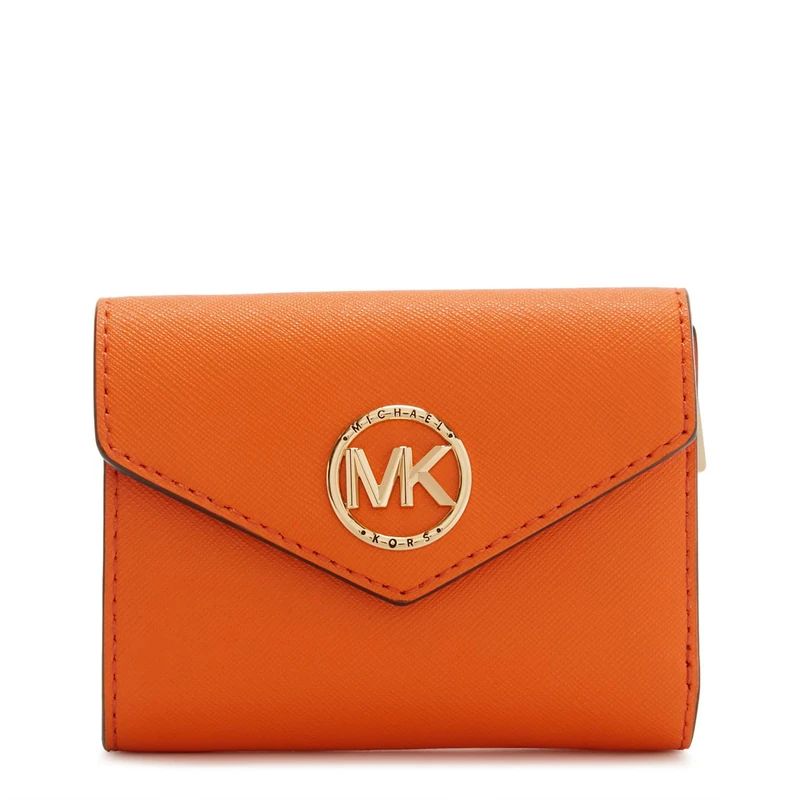 Michael Kors 34S1GNME6L-842 GREENWICH TRIFOLD WALL Women Apricot Size One Size