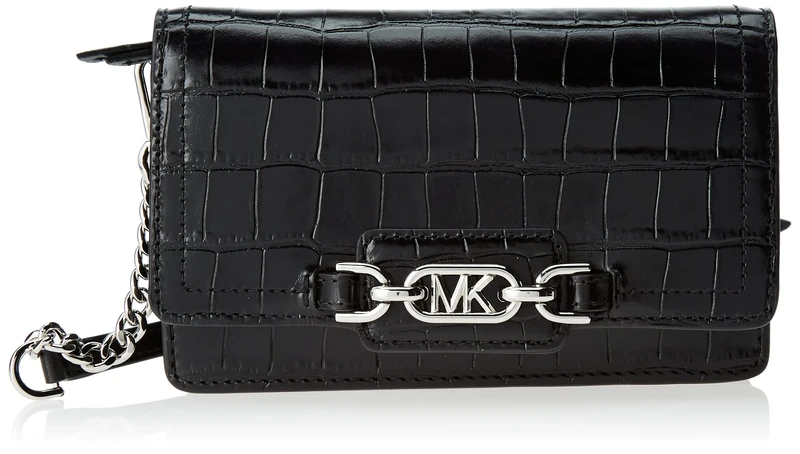 Michael Kors 32R3S7HC1E-001 HEATHER PHN CHN XBODY Women black Size One Size