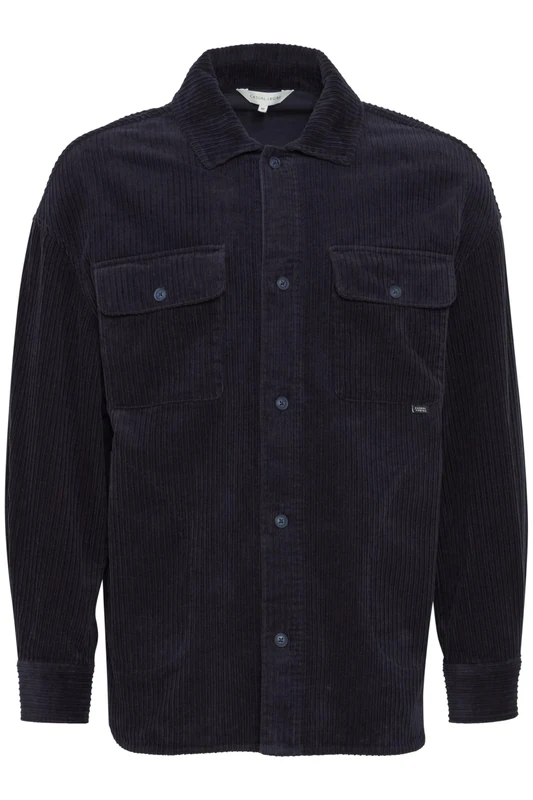 CASUAL FRIDAY Men's Cf August 0090 Corduroy Overshirt Shirt, 194013/Dark Navy, S