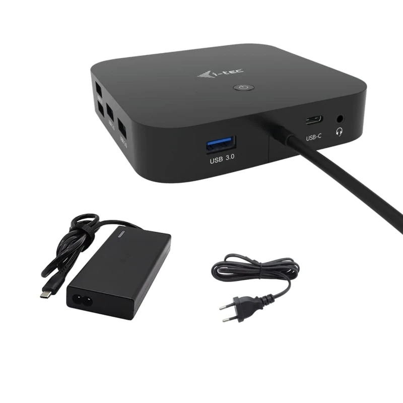 i-tec USB-C HDMI Dual DP Docking Station 100W + Universal Charger 100W