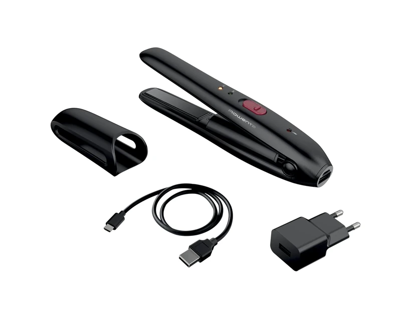 Rowenta SF1313 for Elite Nomad Hair Straightener, Versatile Styling, Wireless, Ultra Compact, Lightweight, Heat Resistant Cap, Black, 1.0 Units