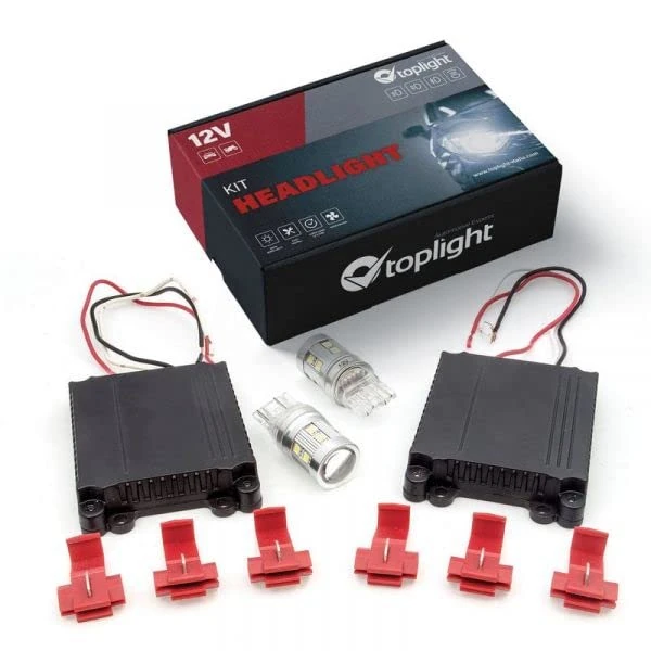 HEADLIGHT Toplight 39219 LED TL Complete Kit T20 LED Lights for Fiat 50 DRL