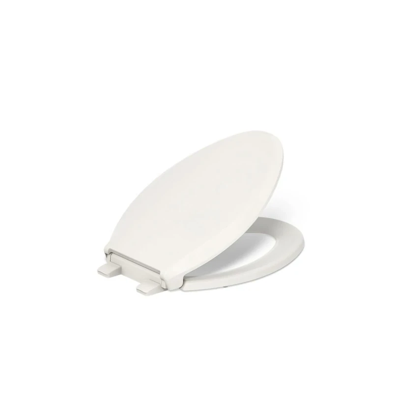Kohler 75796-RL-96 Cachet Nightlight Readylatch Quiet-Close Elongated Toilet Seat, Biscuit