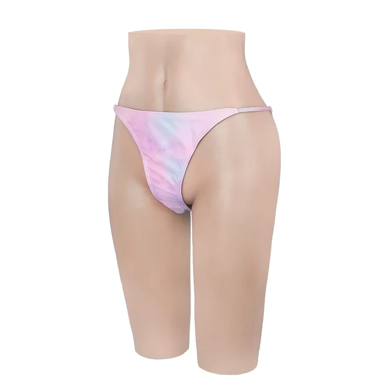 Minaky Silicone Pants with Catheter Hiding Gaff Insertable Panties Fake Pussy Trousers for Transgender Crossdressing，White