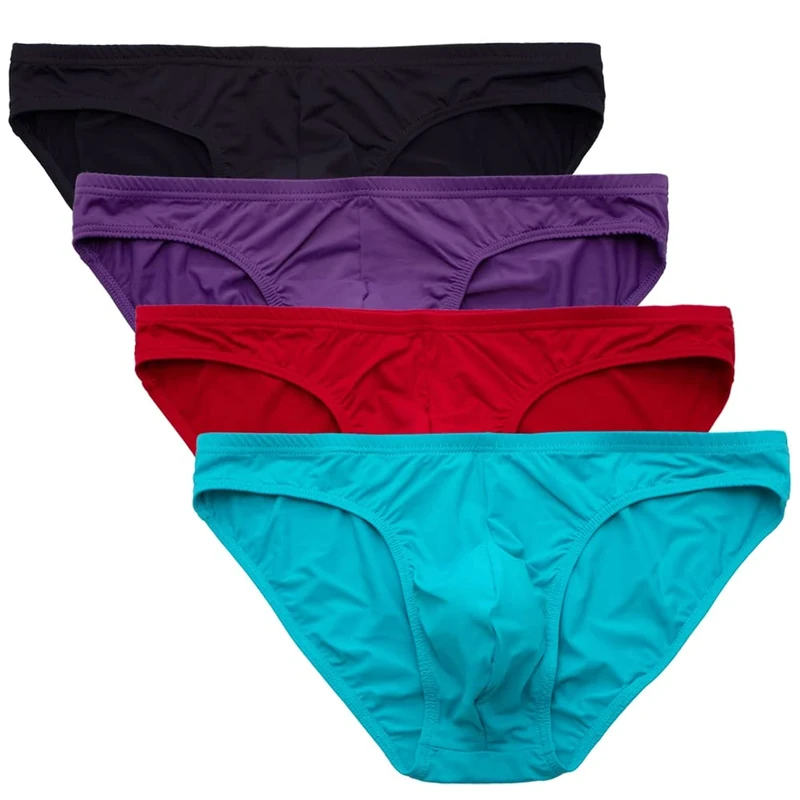 Summer Code Men's Low Rise Briefs - Comfort Underwear, Multi-Color