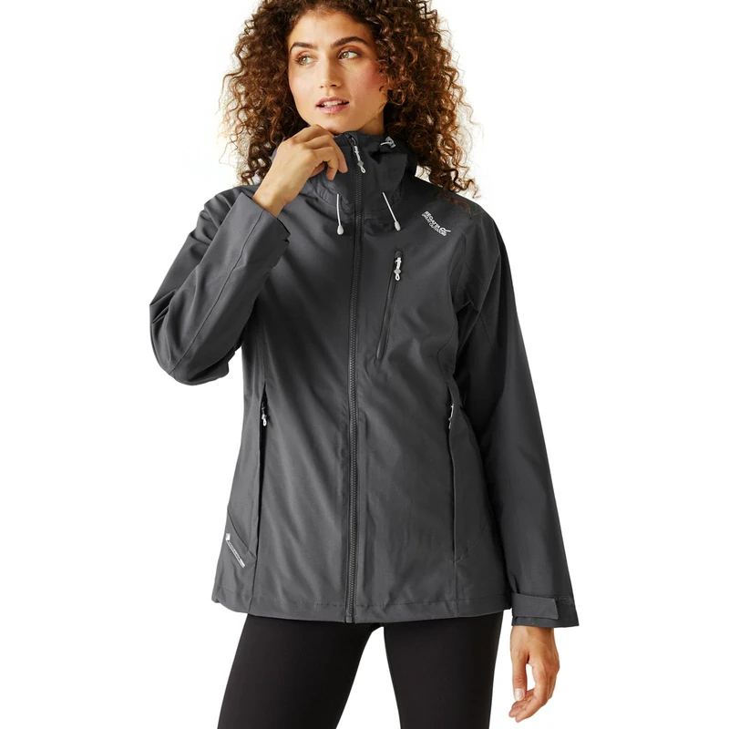 Regatta Womens/Ladies Birchdale Shell Waterproof Jacket (16 UK) (Seal Grey)