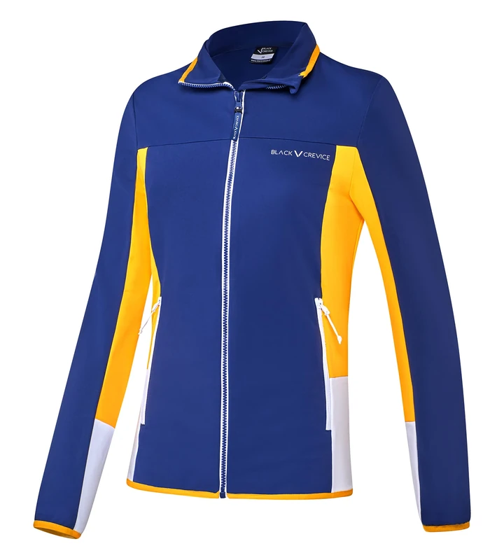 Black Crevice Women Damen Second Layer Vest, Blue/Gold, 20