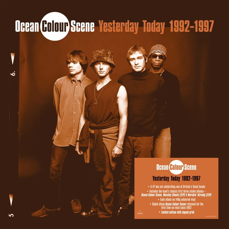 Ocean Colour Scene: Yesterday Today 1992 - 1997 (140g Blue, Orange & Red Vinyl) Signed Edition [VINYL] - Image 1