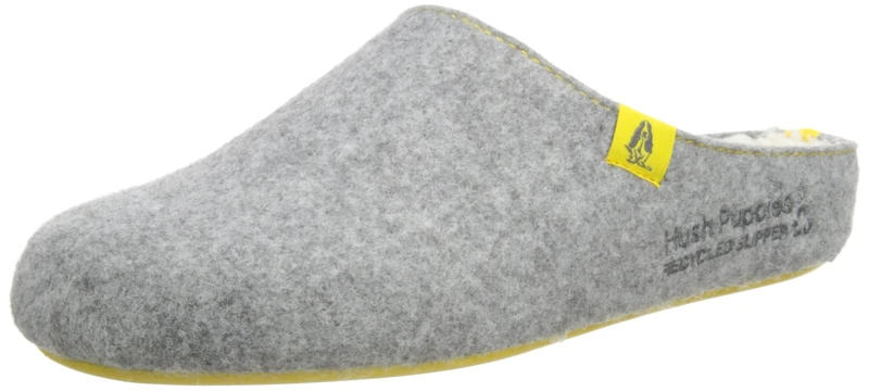 Hush Puppies Women's The Good Slipper, Grey, 8