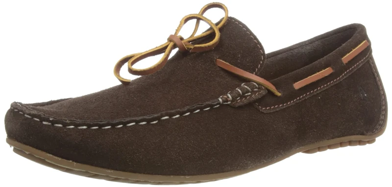 Hush Puppies Men's Reuben Boat Shoe, Brown, 10