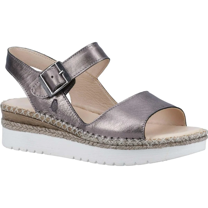 Hush Puppies Women's Stacey Sandals, Silver, 8