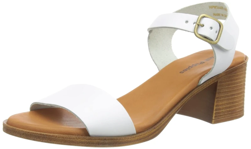 Hush Puppies Women's Gabby Sandals, White, 5