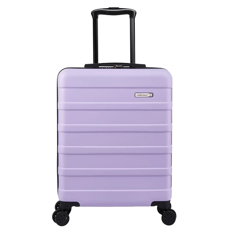 Cabin Max Anode 55x40x20 Cabin Suitcase, Built in Lock, Lightweight Carry On, 8 Wheels, Wet Pocket, Suitable for Ryanair, Easyjet, Paid Hand Luggage Carry-Ons (55 x 40 x 20 cm 40l)