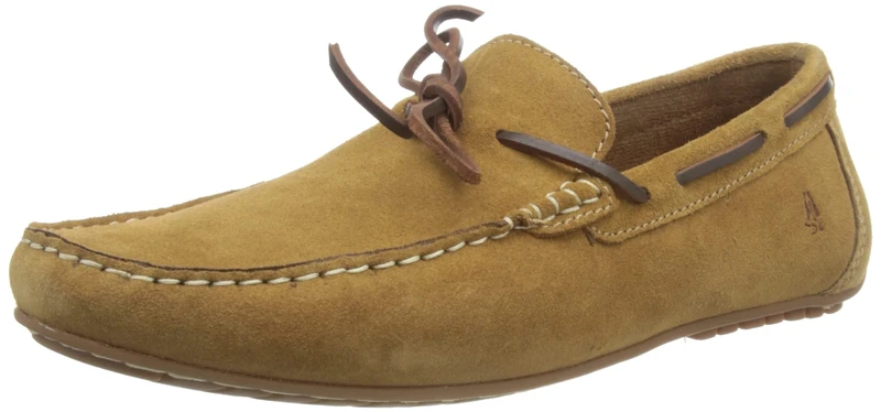Hush Puppies Men's Reuben Boat Shoe, Tan, 11