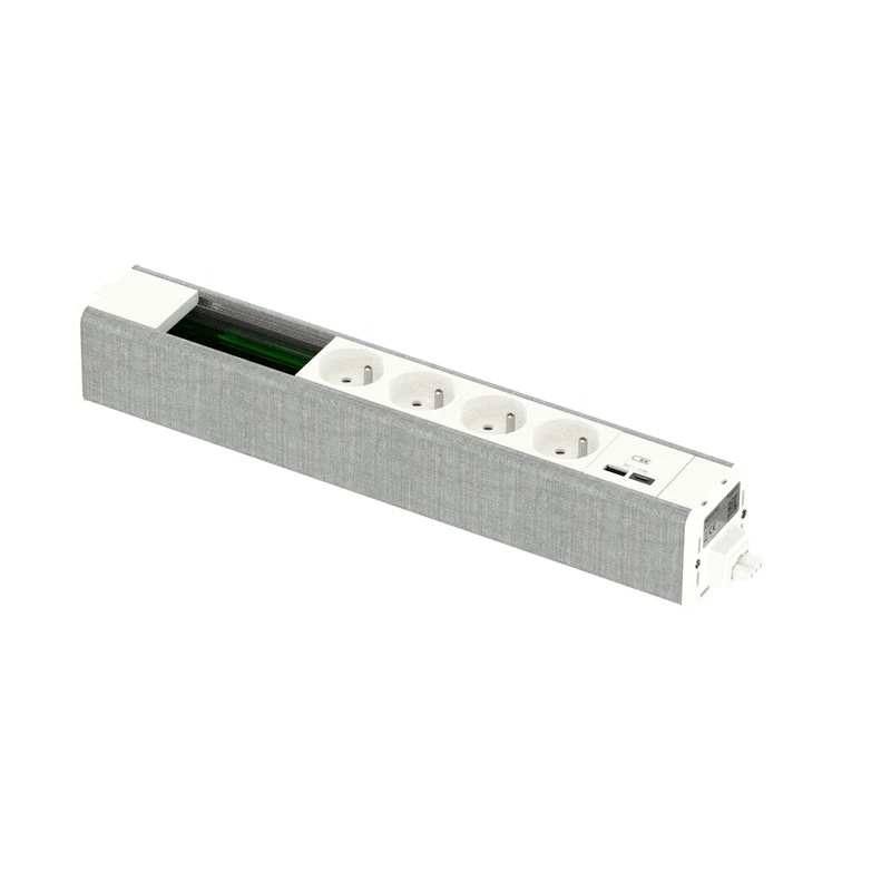 Schneider Electric - Unica System+ – Pre-Wired Feeder, M – 4x 2P+T + USB A+C +VDI 4 Mod – White/T – INS44262