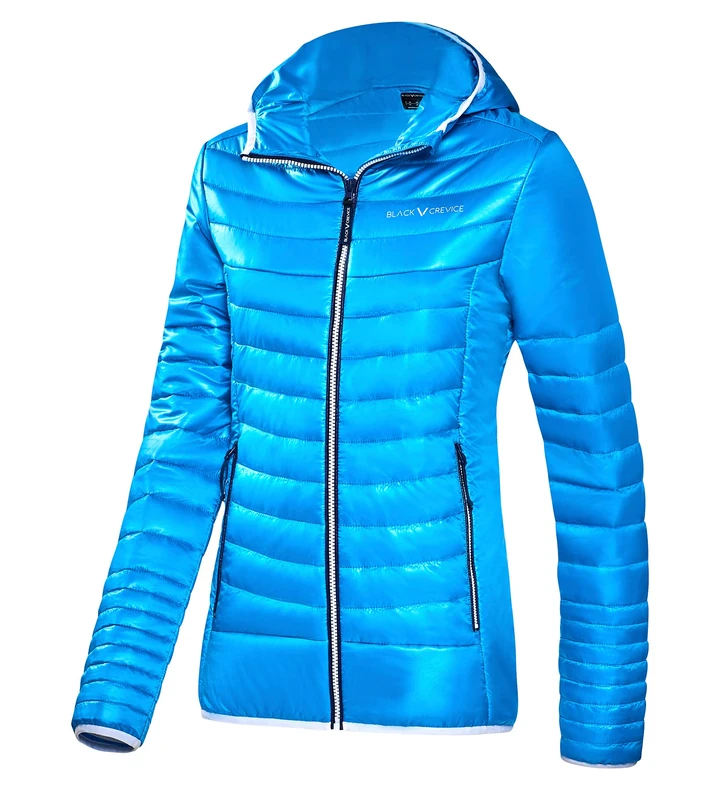 Black Crevice Women's Damen Isolationsjacke Jacket, Hellblau, 36