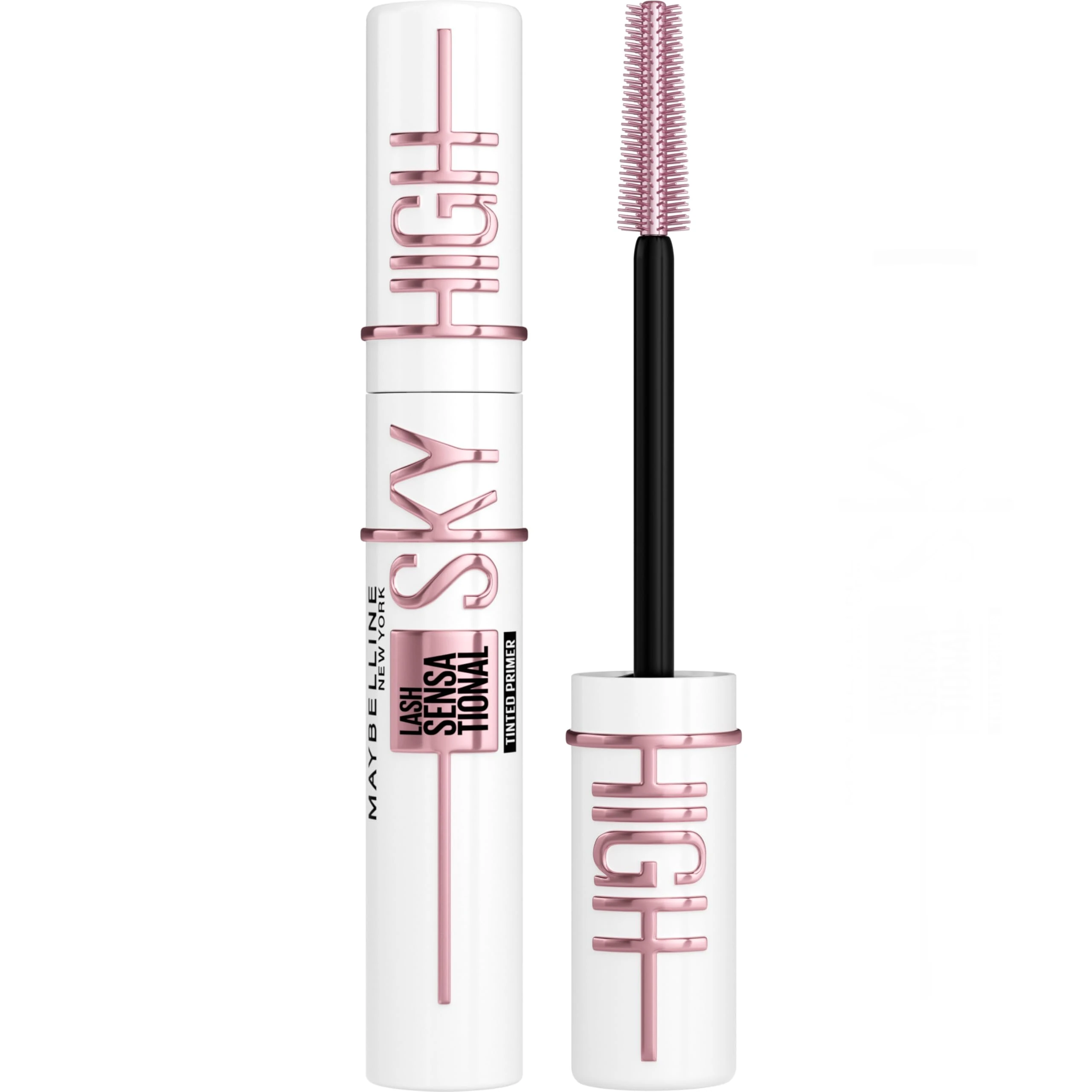 Maybelline New York Lash Sensational Sky High Boosting Tinted Primer, Lengthening & Thickening Primer Lashes Care, Serum Infused Base with Vitamin B5 & Ceramides