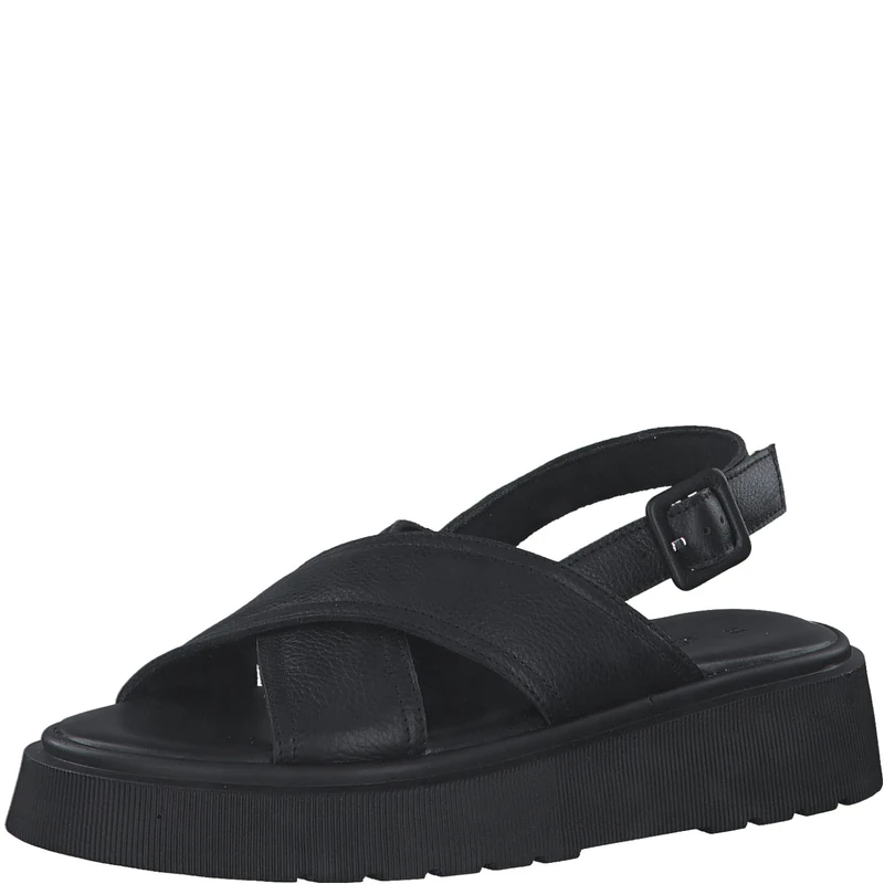 s.Oliver Women's 5-5-28201-20 Sandal, Black, 6 UK