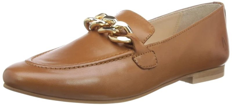 Hush Puppies Women's Harper Chain Loafers, Tan, 7 - Image 1