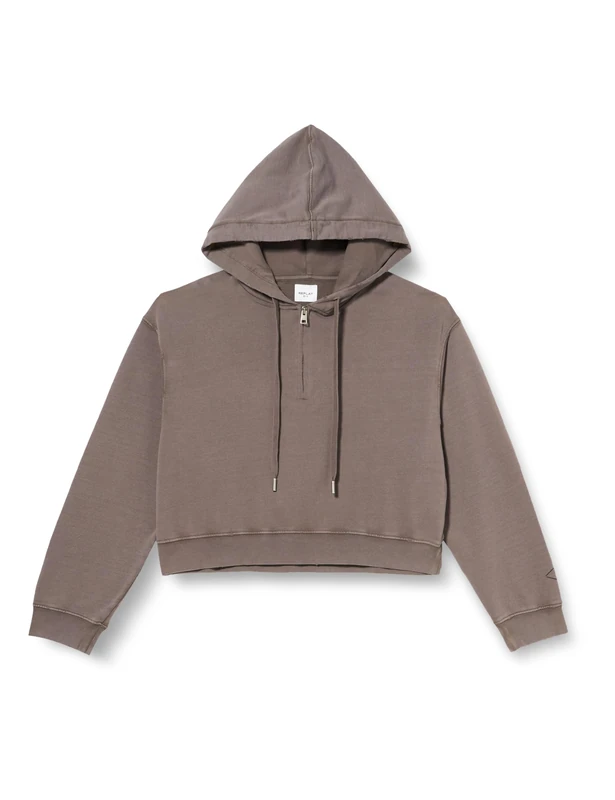 REPLAY Women's Hoodie with Zipper Half Zipper, Anthracite 093 (Grey), XXS