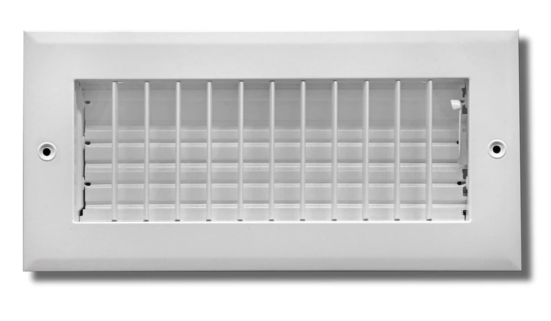 Adjustable AIR Supply Diffuser - HVAC Vent Cover Sidewall or Ceiling Adjustable AIR Supply Diffuser - HVAC Vent Cover Sidewall or Ceiling - Grille Register - High Airflow (White