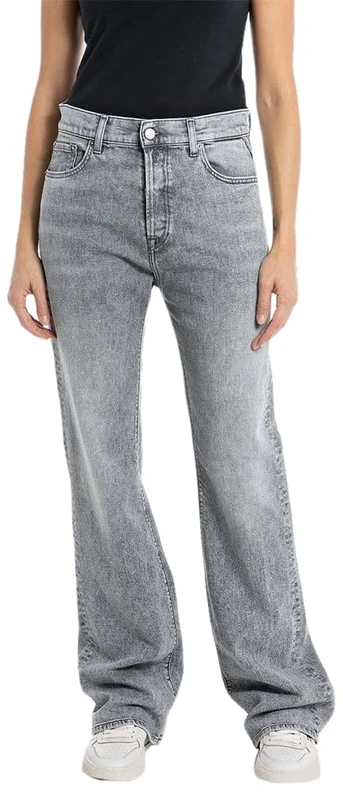 REPLAY Women's WA508 Becka Stretch Black Jeans, Medium Grey 096, 31W / 34L