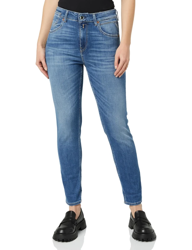 REPLAY Women's WA416 Marty X-Lite Jeans, Medium Blue 009-3, 24W / 32L