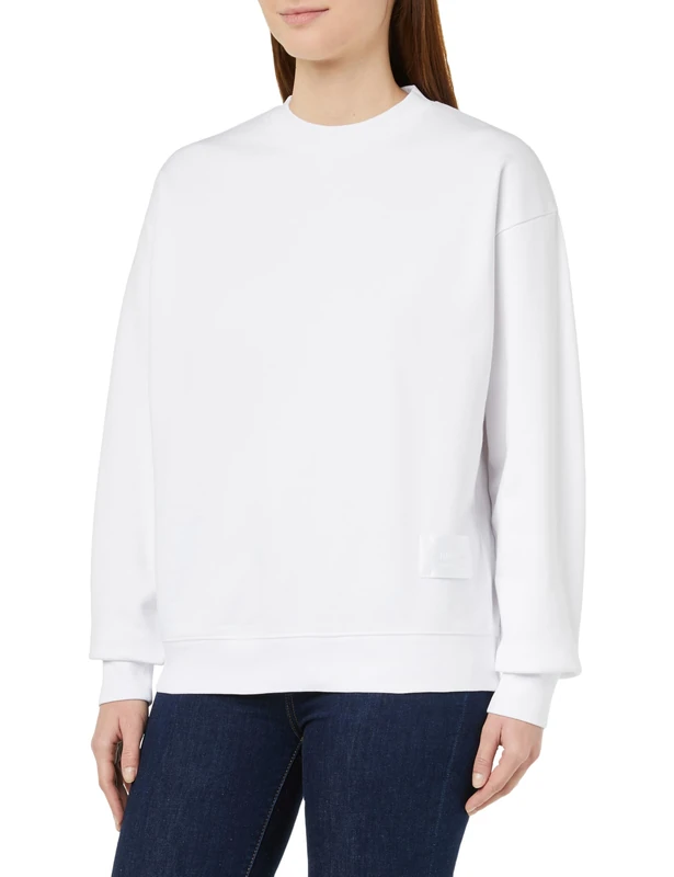 REPLAY women's cotton sweatshirt Second Life Collection, White 001 (White), XXS