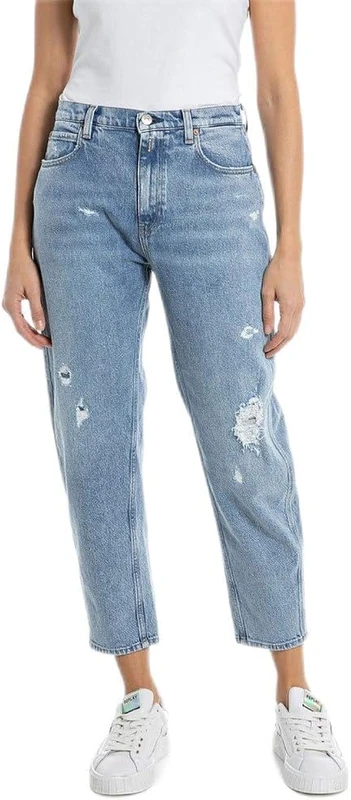REPLAY Women's WA471A Comfort Jeans, Light Blue 010, 32W