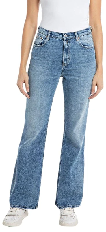 Replay Damen Jeans Teia Rose Label, Medium Blue 009 (Blau), 31W / 30L - Image 1