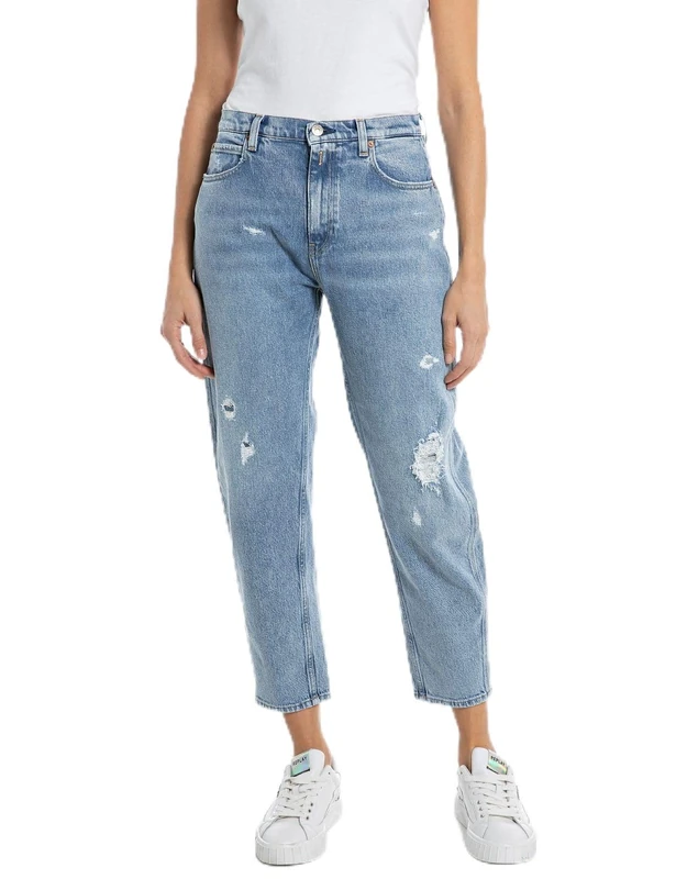 REPLAY Damen Jeans Keida Baloon-Fit Original, Light Blue 010 (Blau), 23W