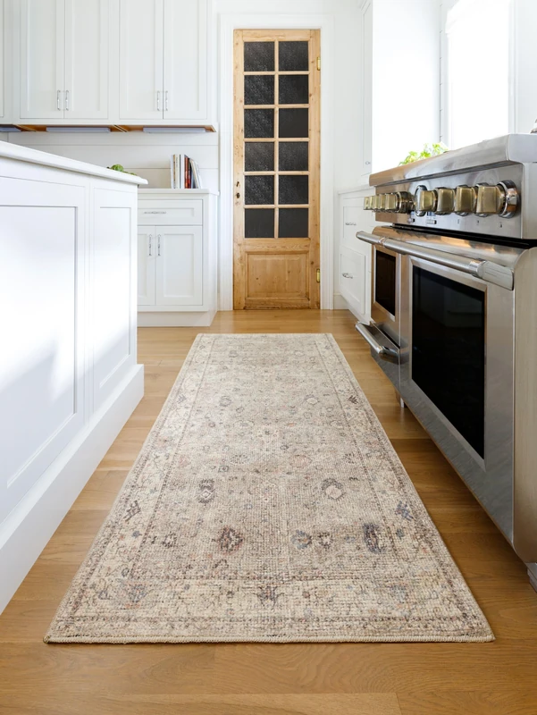 Livabliss x Becki Owens Davina Vintage Rug, Runner Rugs Living Room 80x220 cm, Hallway, Kitchen Area, Traditional Multicoloured Boho Style, Easy Care, Bohemian Large Rug, Brown, Grey - Image 1