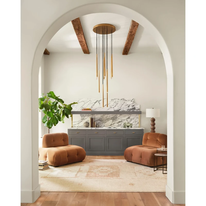 Livabliss x Becki Owens Solana Vintage Rug - Area Rugs Living Room 160x213 cm, Dining Floor, Kitchen, Traditional Multicoloured Boho Style, Easy Care Pile, Bohemian Large Rug, Orange, Ivory, Beige