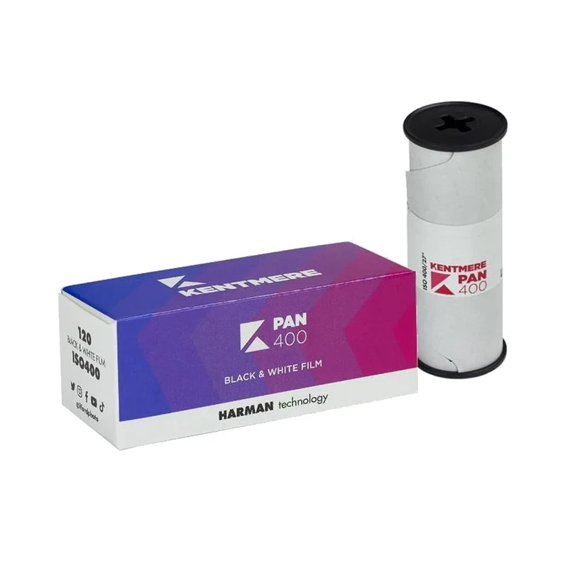 Kentmere Pan 400 120 Medium Format B&W Film - ISO 400, Versatile