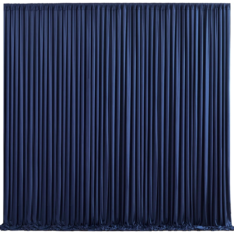 Suppromo 10ft x 10ft Navy Blue Backdrop Curtain for Parties Wedding Wrinkle Free Backdrop Drapes Panels for Baby Shower Gender Reveal Birthday Photo Photography Polyester Fabric Background Decoration