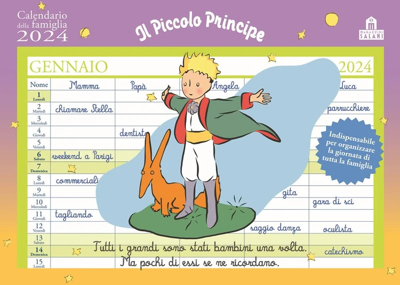 Il Piccolo Principe. Calendario della famiglia 2024 - Image 1