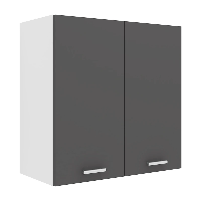 VCM Kitchen Cabinet Width 60 cm Wooden Door wall Cabinet Kitchen Kitchen Furniture Esilo Kitchen Cabinet Width 60 cm Wooden Door wall Cabinet Kitchen Kitchen Furniture Esilo White/Anthracite - Image 1