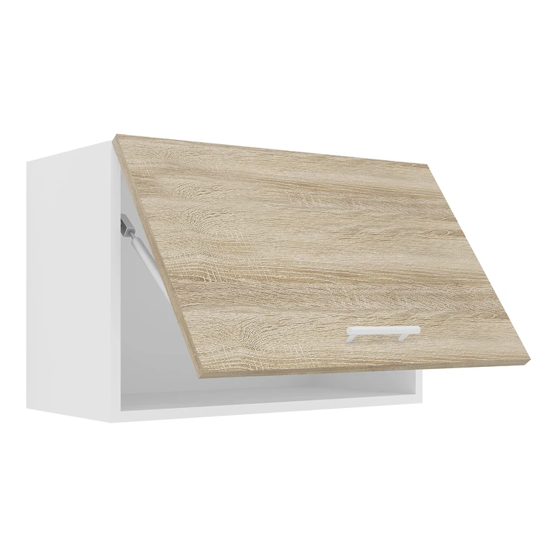 VCM Kitchen cabinet width 60 cm folding cabinet wall cabinet kitchen kitchen furniture Esilo Kitchen cabinet width 60 cm folding cabinet wall cabinet kitchen kitchen furniture Esilo White/Sonoma oak - Image 1