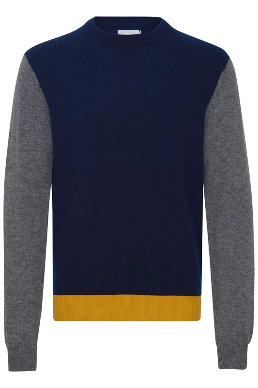 CASUAL FRIDAY Men's CFKARL Crew Lambswool Knit Sweater, 193923/Navy Blazer, XXXL
