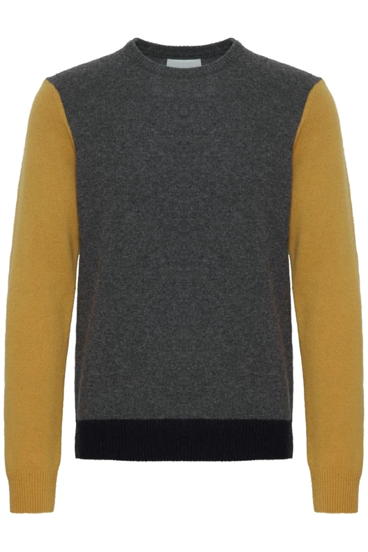 CASUAL FRIDAY Men's Cfkarl Crew Lambswool Knit Pullover, 50817/Pewter Mix, M