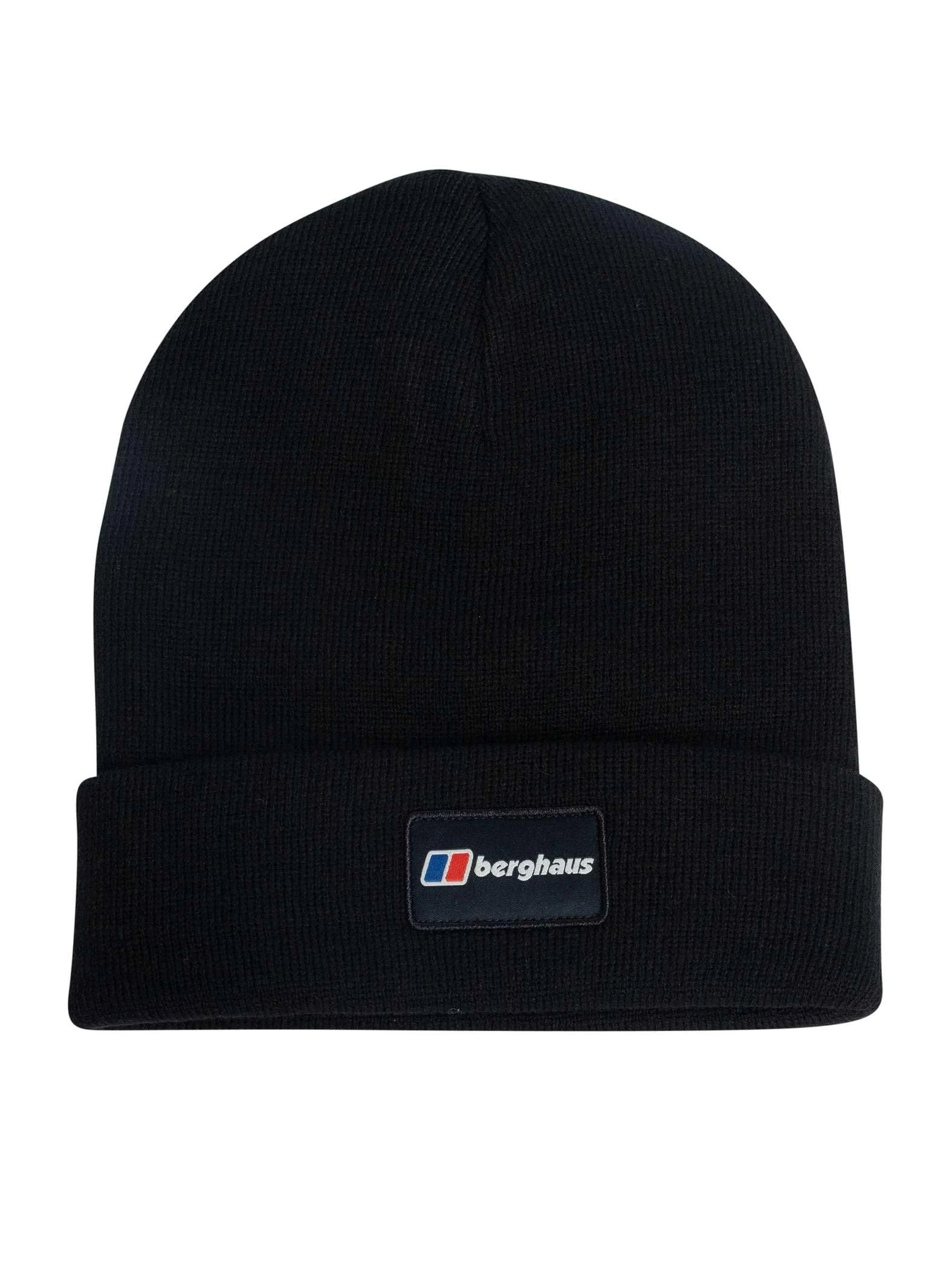 Berghaus Unisex Logo Recognition Beanie, Black/Black, One Size