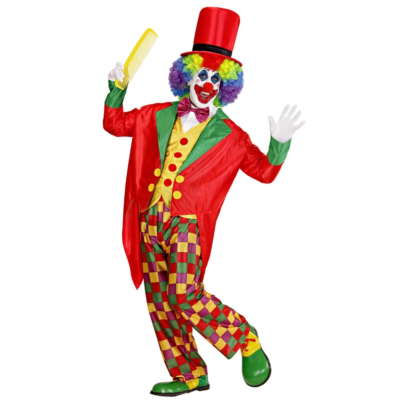 Widmann Clown and Harlequin Carnival Costume Set