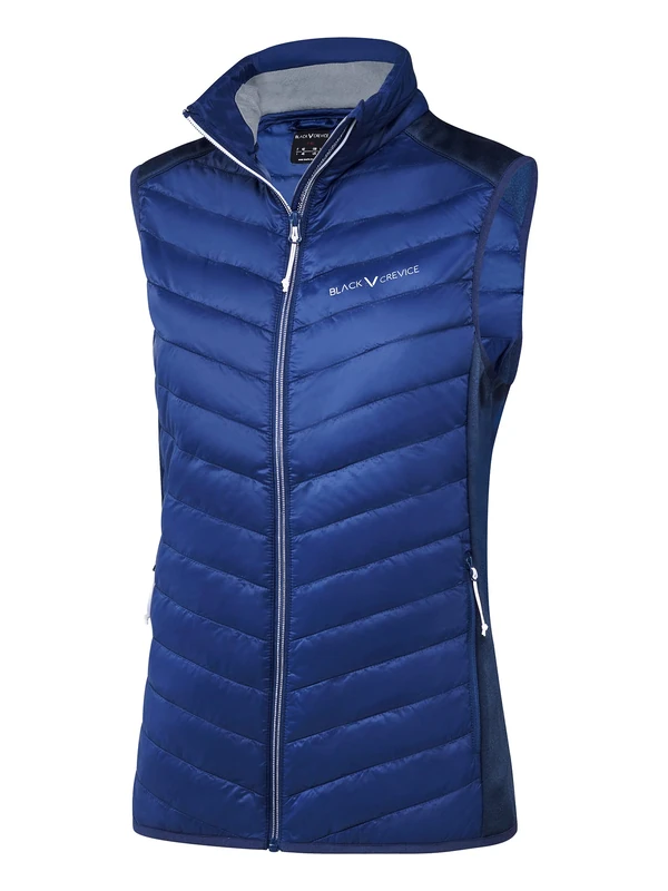 Black Crevice Women's Damen Ärmellose Weste Vest, Blue, 18