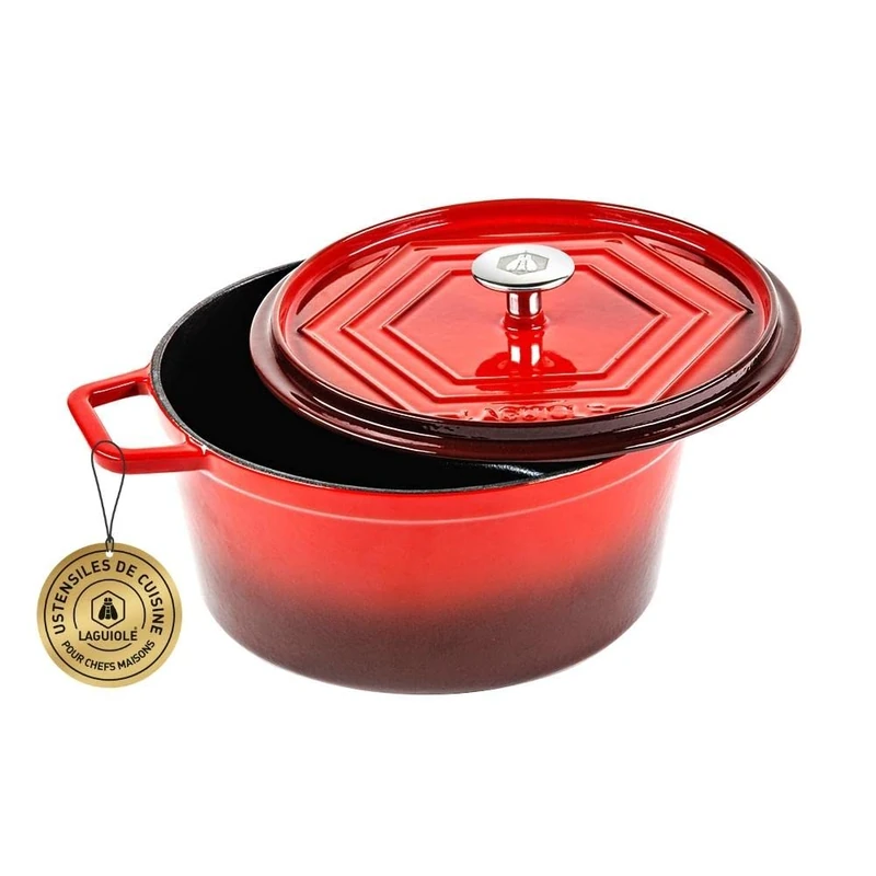 Laguiole - Cast Iron Enamelled Round Casserole Dish 26 cm - 4.8 L