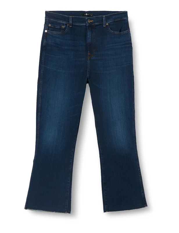 7 For All Mankind Women's JSHSU580 Jeans, Dark Blue,