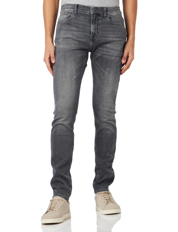 7 For All Mankind Men's JSPDC340 Jeans, Gray, 28