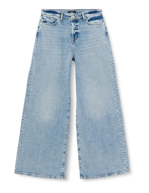 7 For All Mankind Women's JSZOC100 Jeans, Light Blue, 3