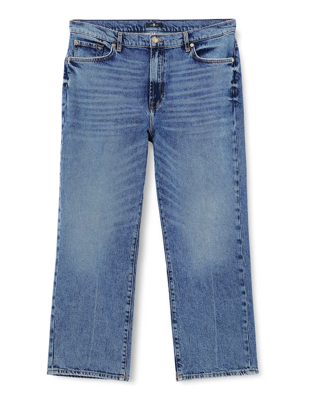 7 For All Mankind Women's JSSLC100 Jeans, Light Blue, 7